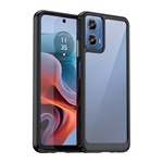 Motorola Moto G34 5G Gigapack Szilikon telefonvédő ütésállóság, átlátszó hátlap, FEKETE