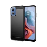 Motorola Moto G34 5G Gigapack Szilikon telefonvédő ütésállóság, karbon minta, FEKETE