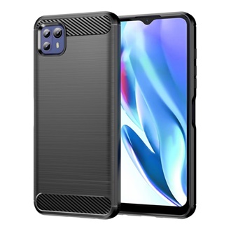 Motorola Moto G50 Gigapack szilikon telefonvédő ütésállóság, karbon minta, FEKETE