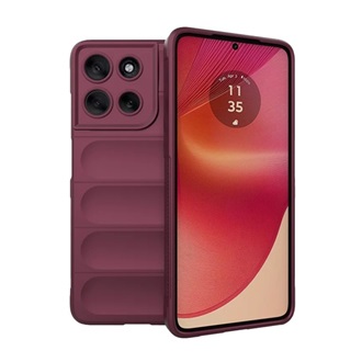 Motorola Moto G56 5G GIGAPACK Szilikon telefonvédő ütésállóság, 3D, BORDÓ
