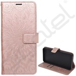 Motorola Moto G56 5G GIGAPACK Tok álló, bőr hatású FLIP, mandala, ROZÉARANY