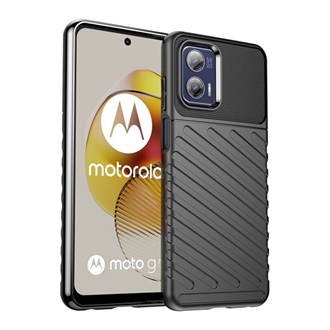 Motorola Moto G73 Gigapack szilikon telefonvédő ütésállóság, dombor minta, FEKETE