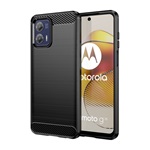Motorola Moto G73 Gigapack szilikon telefonvédő ütésállóság, karbon minta, FEKETE