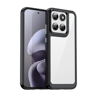 Motorola Moto G77 5G GIGAPACK Szilikon telefonvédő ütésállóság, átlátszó hátlap, FEKETE