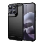 Motorola Moto G77 5G GIGAPACK Szilikon telefonvédő ütésállóság, karbon minta, FEKETE