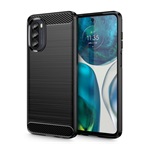 Motorola Moto G82 GIGAPACK Szilikon telefonvédő ütésállóság, karbon minta, FEKETE