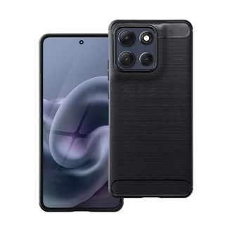 Motorola Moto G86 5G GIGAPACK Szilikon telefonvédő ütésállóság, karbon minta, FEKETE