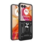 Motorola Razr 50 Ultra 5G Gigapack Defender szilikon telefonvédő ütésállóság, kameravédő, FEKETE