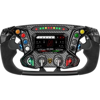 Moza Racing ESSENZA SCV12 Kormánykerék (Shifter, LED RGB, érintőkijelző, bőr markolat) szimulátor kiegészítő