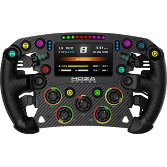 Moza Racing FSR2 Kormánykerék (Dual Clutch, RGB, 4,3 inch kijelző, 280mm) szimulátor kiegészítő