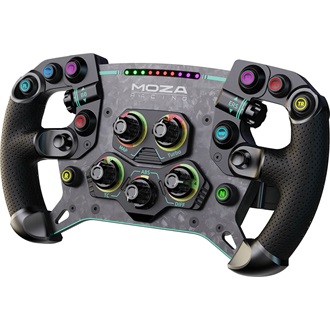 Moza Racing GS V2P GT Kormánykerék (Dual Clutch, RGB, 300mm, alcantara) szimulátor kiegészítő