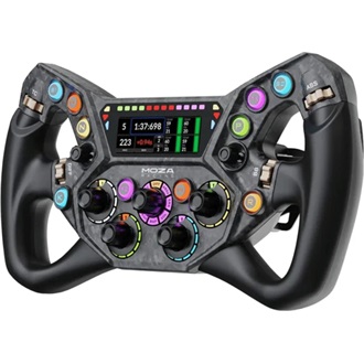 Moza Racing KS PRO Kormánykerék (Dual Clutch, RGB, 2,99 inch kijelző, 300mm) szimulátor kiegészítő fekete