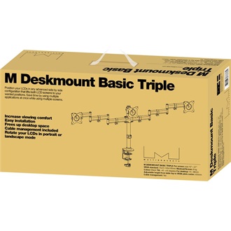 Multibrackets Deskmount Basic Triple 15"-27" monitor tartó asztalra fekete