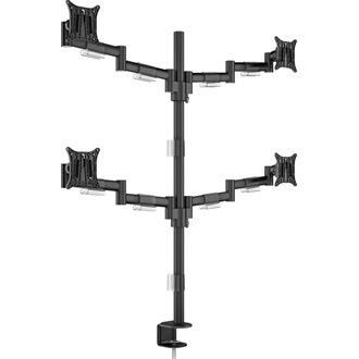 Multibrackets Deskmount Officeline Quad Black 15"-30" monitor tartó asztalra szürke