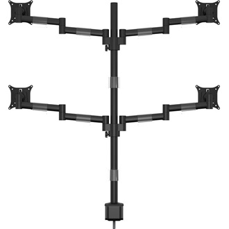 Multibrackets Deskmount Officeline Quad Black 15"-30" monitor tartó asztalra szürke