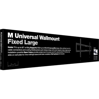 Multibrackets M Universal Wallmount Fixed Large 40"-85" monitor TV fali tartó fekete
