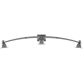 Multibrackets M VESA Desktopmount Triple Desk Clamp 15"-24" monitor tartó asztalra fekete