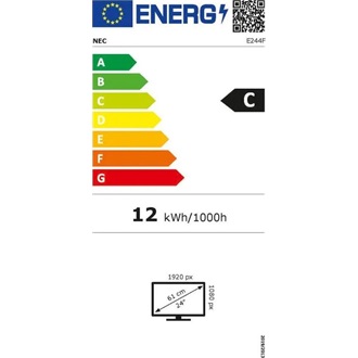 NEC MultiSync E244F-BK 24" VA LED monitor fekete