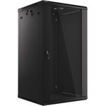 NET 19" fali rack szekrény 22U/600X600 lapraszerelt, fekete V2
