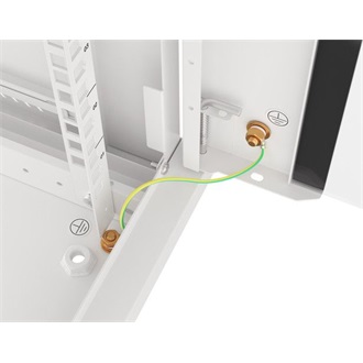 NET 19" fali rack szekrény 4U/600X450 lapraszerelt, szürke V2