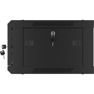 NET 19" fali rack szekrény 4U/600X450 üvegajtó, lapraszerelt, fekete V2