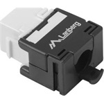 NET Keystone modul, szerszám nélkül szerelhető RJ45->LSA CAT.5e UTP 180°