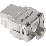 NET Keystone modul, szerszám nélkül szerelhető RJ45->LSA CAT.6 FTP 180°