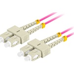 NET Lanberg Optikai patch MM SC/UPC-SC/UPC duplex 5m LSZH OM4 50/125 3.0mm lila