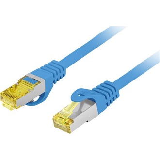 NET Patch kábel CAT.6a S/FTP LSZH 0.25m kék, réz