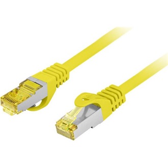 NET Patch kábel CAT.6a S/FTP LSZH 0.25m sárga, réz