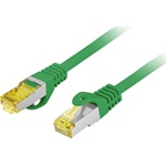 NET Patch kábel CAT.6a S/FTP LSZH 0.5m zöld, réz