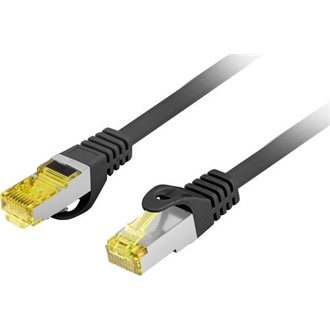 NET Patch kábel CAT.6a S/FTP LSZH 1m fekete, réz