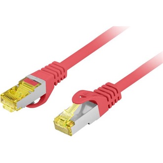 NET Patch kábel CAT.6a S/FTP LSZH 1m piros, réz