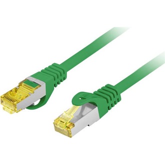 NET Patch kábel CAT.6a S/FTP LSZH 1m zöld, réz