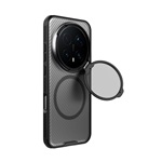 NILLKIN CAMSHIELD PROP MAGNETIC szilikon telefonvédő (ütésállóság, kameravédő, kitámasztó, csíkos) ÁTLÁTSZÓ/FEKETE