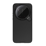 NILLKIN CAMSHIELD PROP MAGNETIC szilikon telefonvédő (ütésállóság, kameravédő, kitámasztó, csíkos) FEKETE