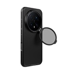 NILLKIN CAMSHIELD PROP MAGNETIC szilikon telefonvédő (ütésállóság, kameravédő, kitámasztó, csíkos) FEKETE