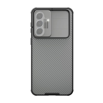 NILLKIN CAMSHIELD PRO szilikon telefonvédő (ütésállóság, kameravédő, csíkos) ÁTLÁTSZÓ/FEKETE