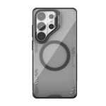 NILLKIN ICEBLADE PROP MAGNETIC szilikon telefonvédő (ütésállóság, kameravédő, kitámasztó, MagSafe) FEKETE