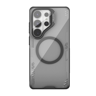 NILLKIN ICEBLADE PROP MAGNETIC szilikon telefonvédő (ütésállóság, kameravédő, kitámasztó, MagSafe) FEKETE