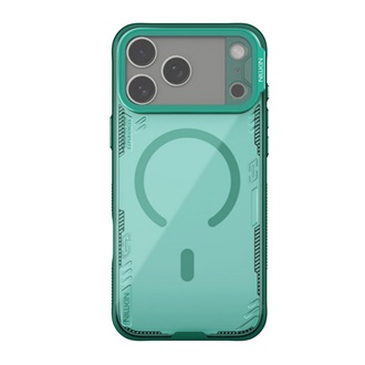 NILLKIN ICEBLADE PROP MAGNETIC szilikon telefonvédő (ütésállóság, kameravédő, kitámasztó, MagSafe) SÖTÉTZÖLD