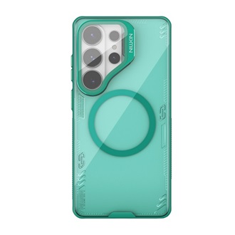 NILLKIN ICEBLADE PROP MAGNETIC szilikon telefonvédő (ütésállóság, kameravédő, kitámasztó, MagSafe) SÖTÉTZÖLD