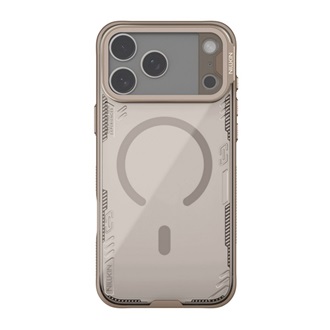 NILLKIN ICEBLADE PROP MAGNETIC szilikon telefonvédő (ütésállóság, kameravédő, kitámasztó, MagSafe) VILÁGOSBARNA