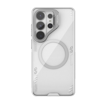 NILLKIN ICEBLADE PROP MAGNETIC szilikon telefonvédő (ütésállóság, kameravédő, kitámasztó, MagSafe) VILÁGOSSZÜRKE