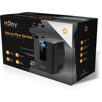 NJOY Szünetmentes + AVR Horus Plus 2000, 2000VA, 1200W, Line-Interactice, LCD Touch display