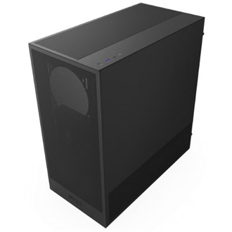 NZXT H5 Flow (2024) táp nélküli ablakos Mid Tower számítógépház fekete