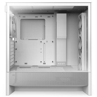 NZXT H5 Flow RGB (2024) táp nélküli ablakos Mid Tower számítógépház fehér