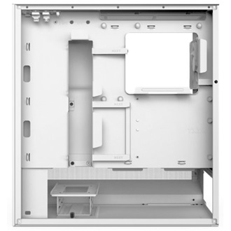 NZXT H5 Flow RGB (2024) táp nélküli ablakos Mid Tower számítógépház fehér