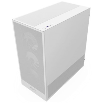 NZXT H5 Flow RGB (2024) táp nélküli ablakos Mid Tower számítógépház fehér