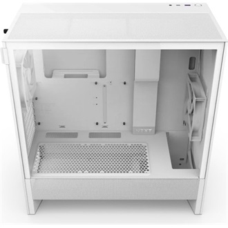 NZXT H5 Flow táp nélküli ablakos Mid Tower számítógépház fehér